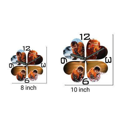 Aurora Leaf - Personalized Acrylic Photo Wall Clock