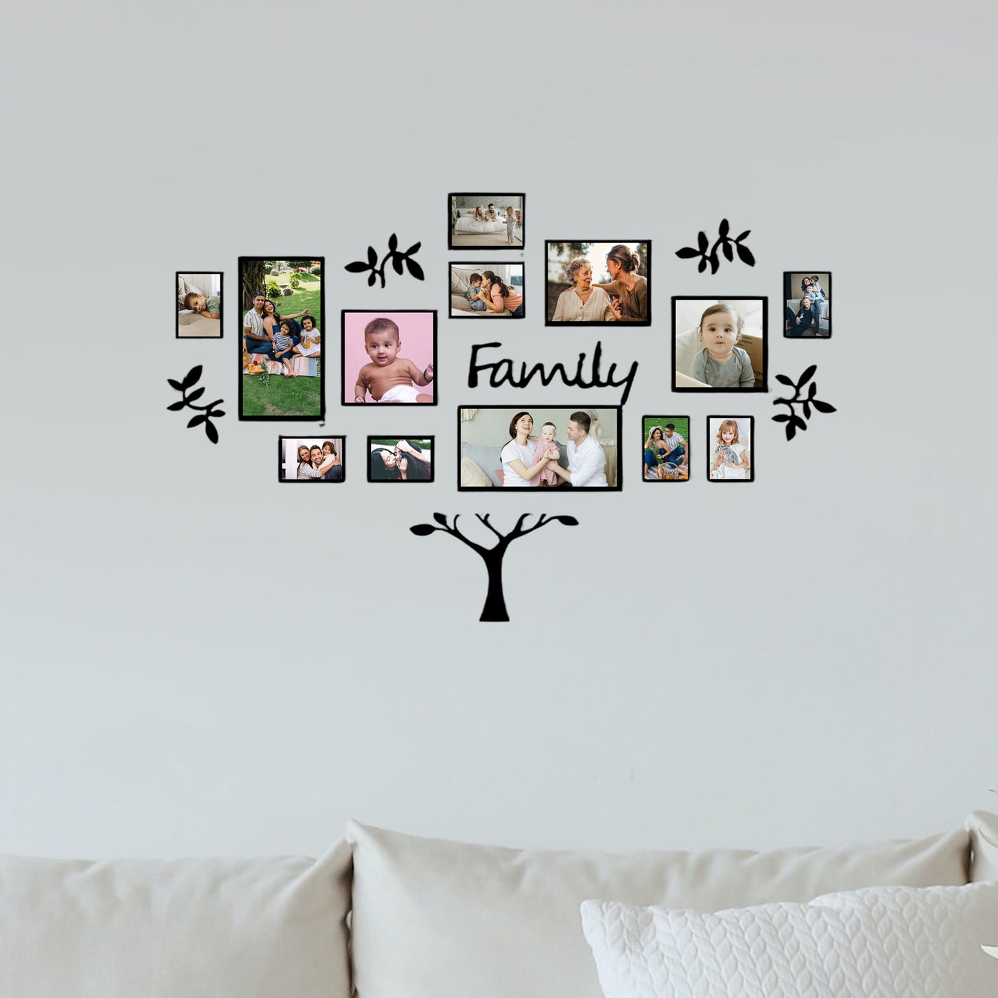 Home Roots – 13 Frame Set with Laser Cut Family Tree