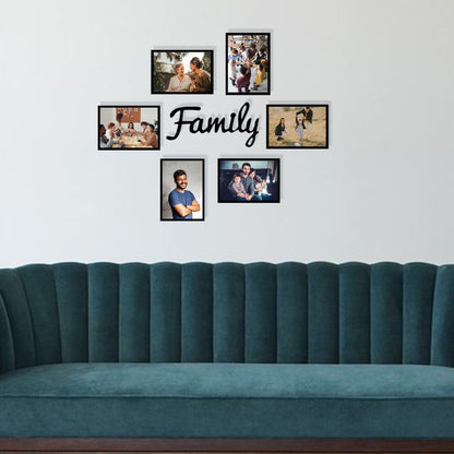 Family first  – 6 Frame Set with Laser Cut Family art