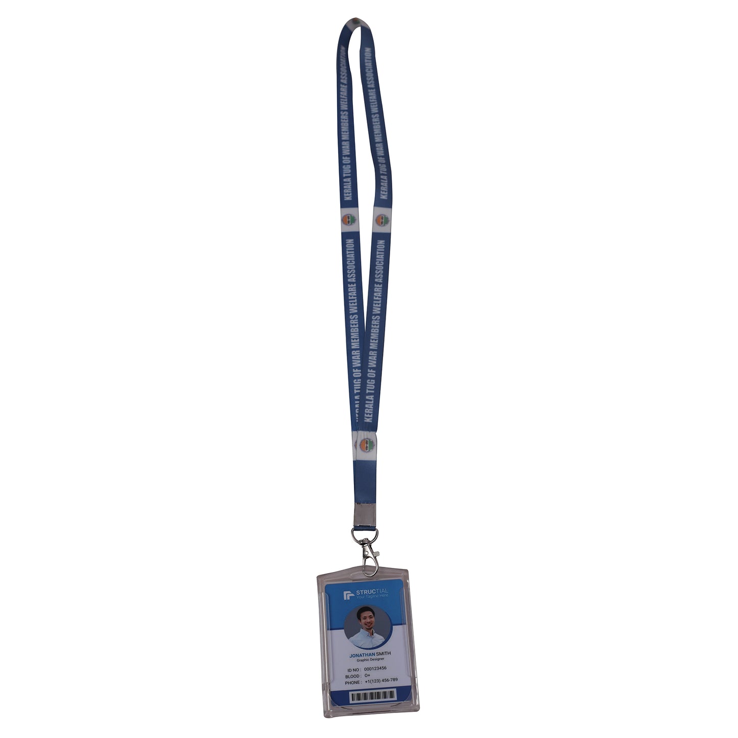 Staff ID Card with Water proof Pouch & Custom Printed Lanyard