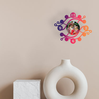 Enchanted Hour - Personalized Acrylic Photo Wall Clock