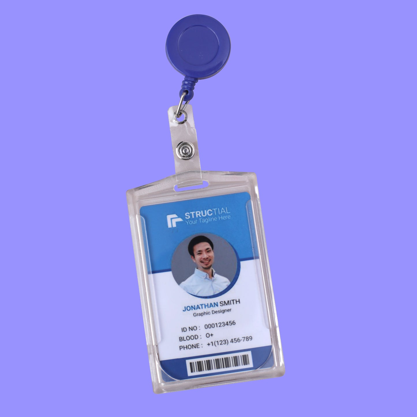 Staff ID Card with Yo-Yo Clip – Sleek, Secure & Convenient