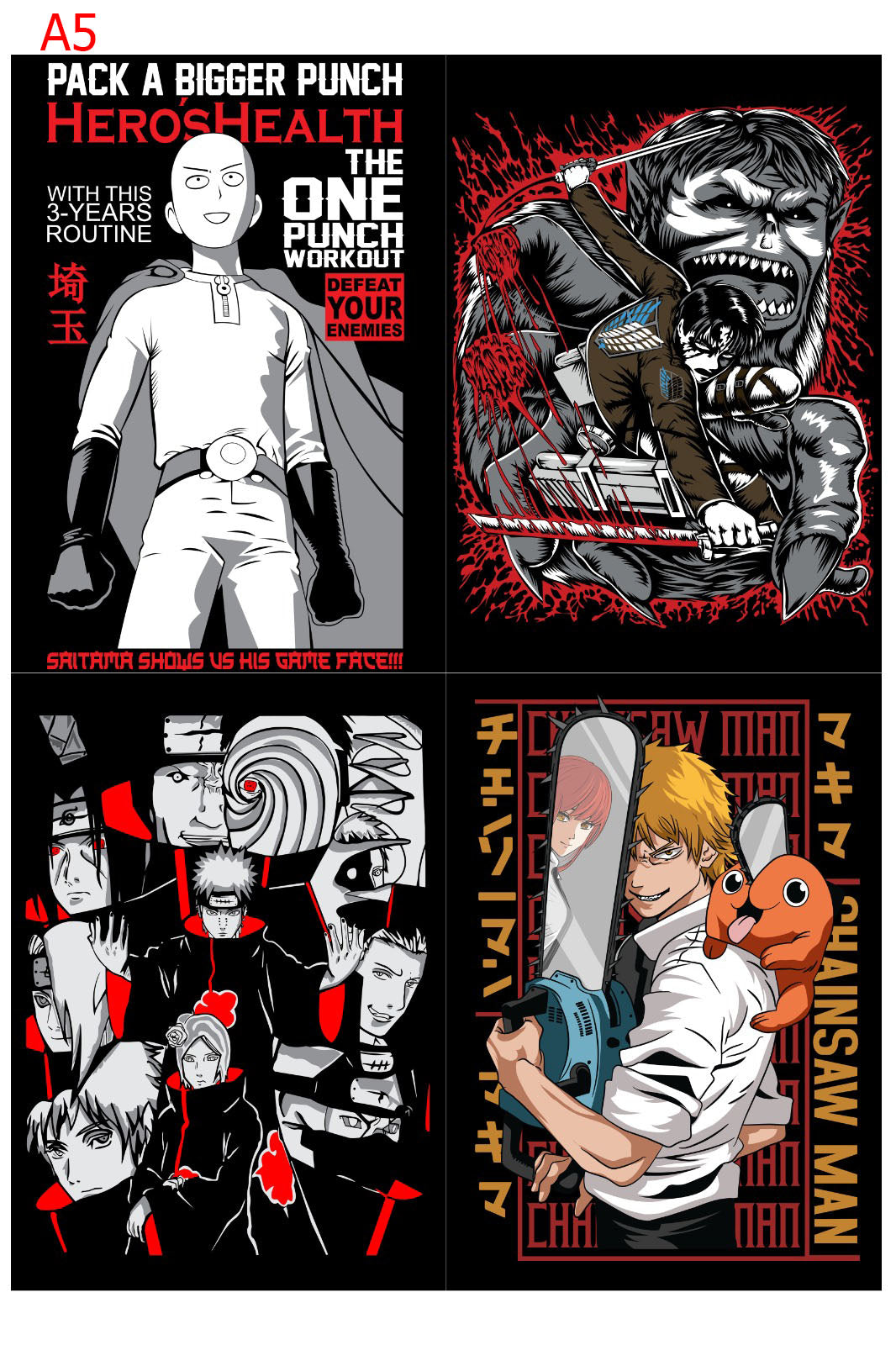 Mixed Anime Posters Ultimate Bundle (A3 | A4 | A5 | 6x4)