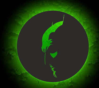 Batman Face LED Wall Light – Superhero Neon Wall Decor Lamp