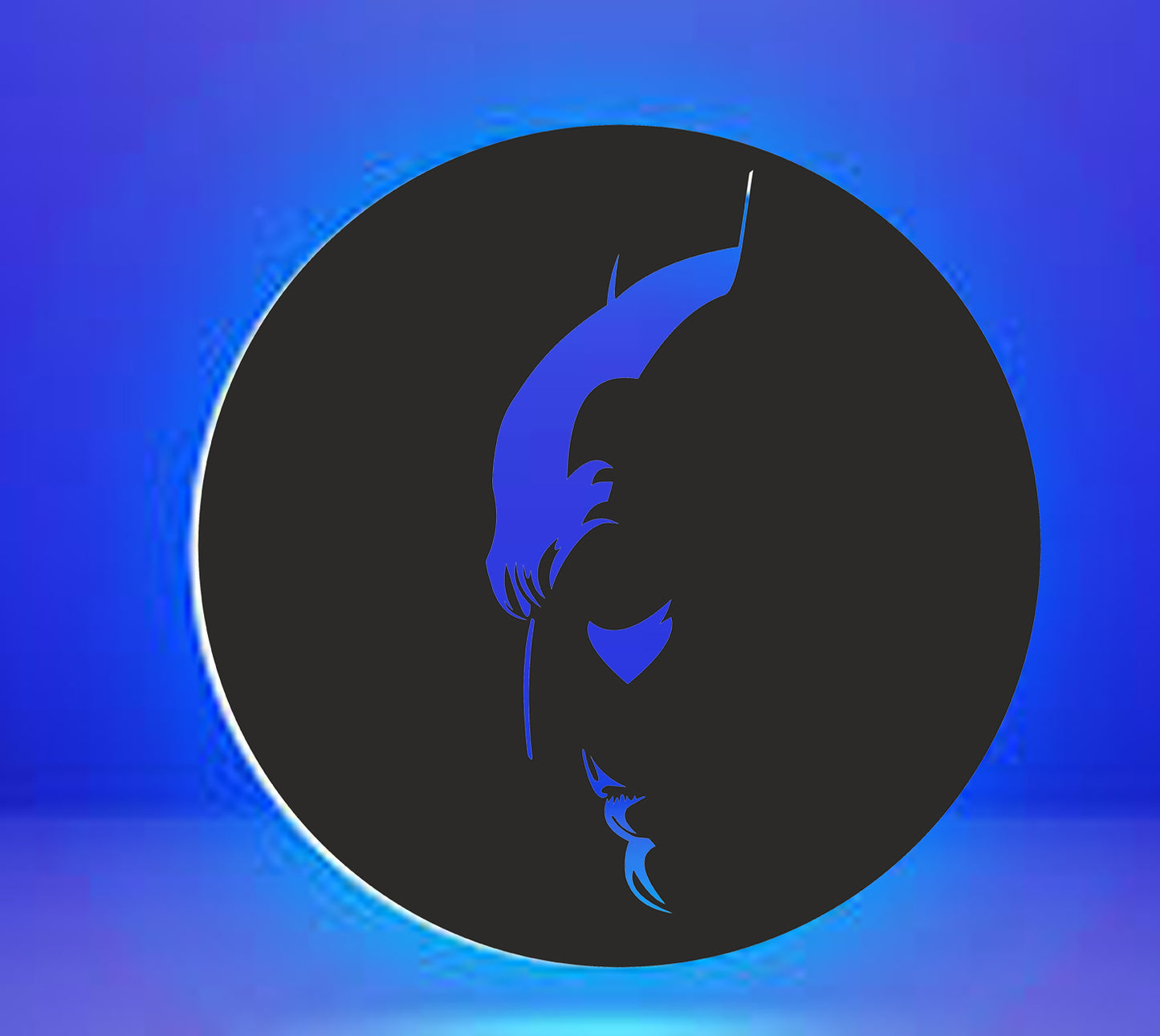 Batman Face LED Wall Light – Superhero Neon Wall Decor Lamp