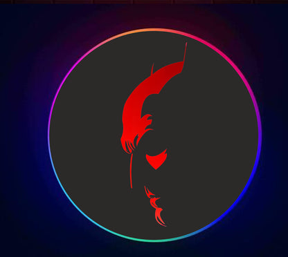 Batman Face LED Wall Light – Superhero Neon Wall Decor Lamp