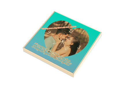 Heart line - Personalized Acrylic Photo Wall Clock