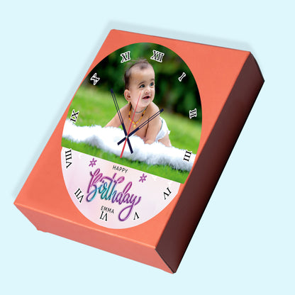 Luna Heart - Personalized Acrylic Photo Wall Clock