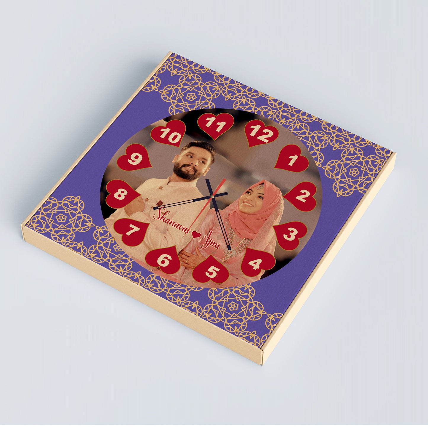 Amora - Personalized Acrylic Photo Wall Clock