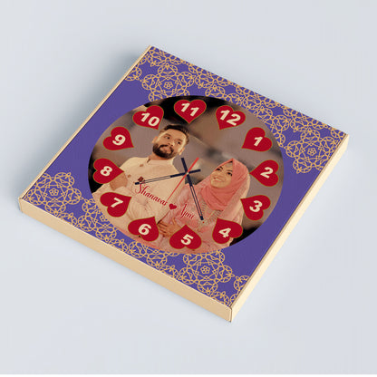 Amora - Personalized Acrylic Photo Wall Clock