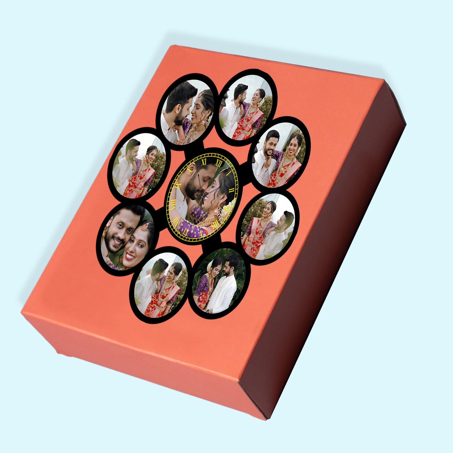 Confetti Time - Personalized Acrylic Photo Wall Clock