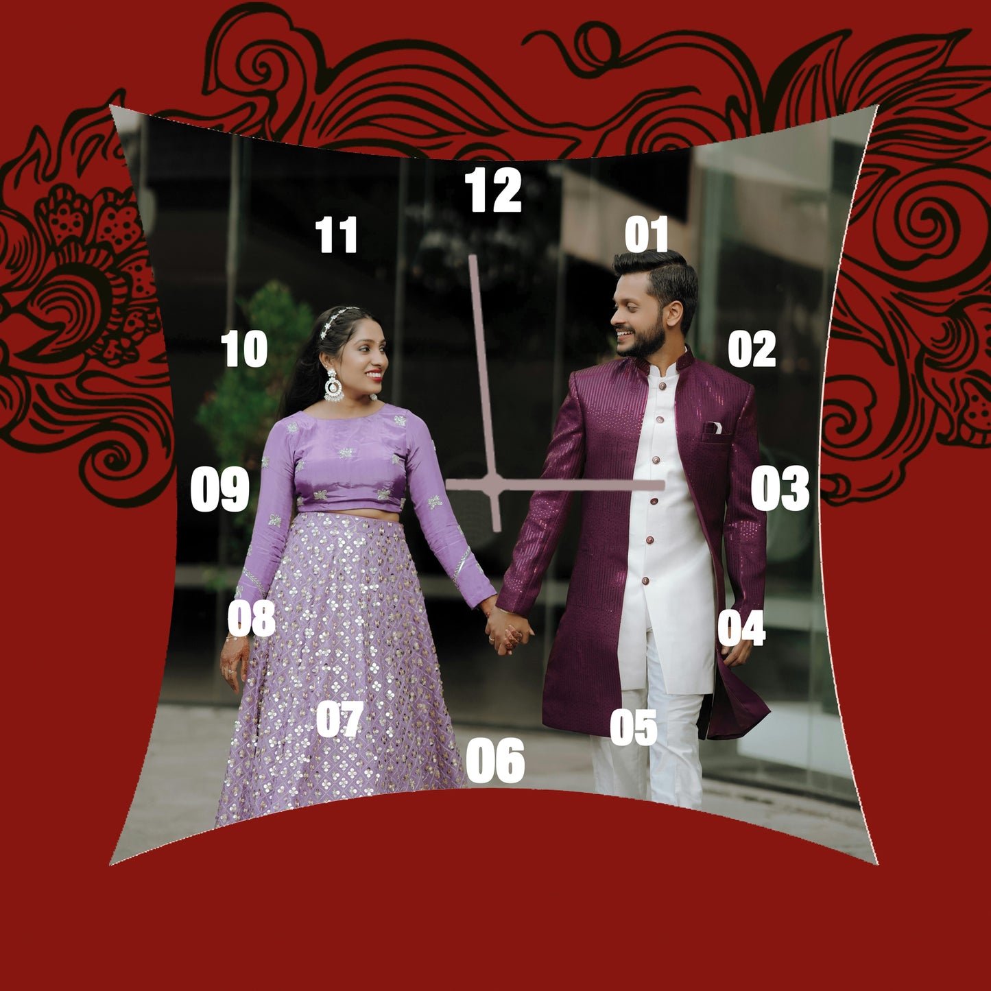 Spectrum Spin - Personalized Acrylic Photo Wall Clock