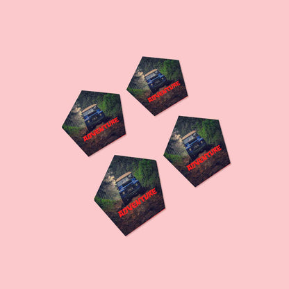 Personalized Mug & Pentagonal Coaster Combo
