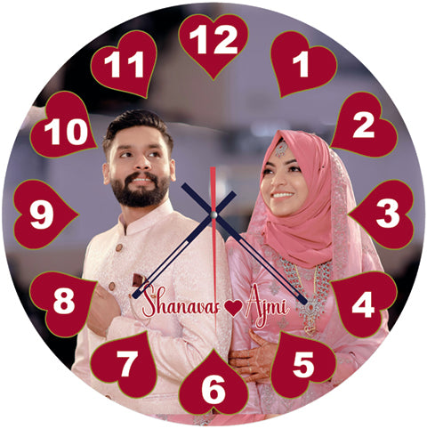 Amora - Personalized Acrylic Photo Wall Clock