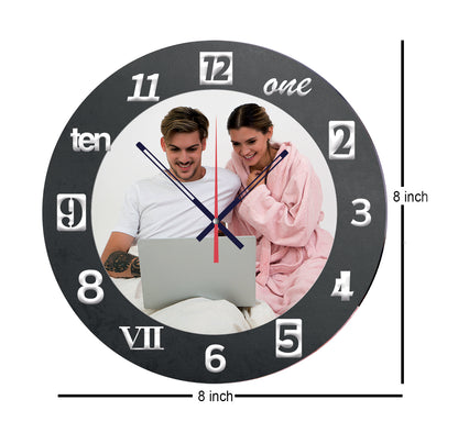 Zest Clock - Personalized Acrylic Photo Wall Clock