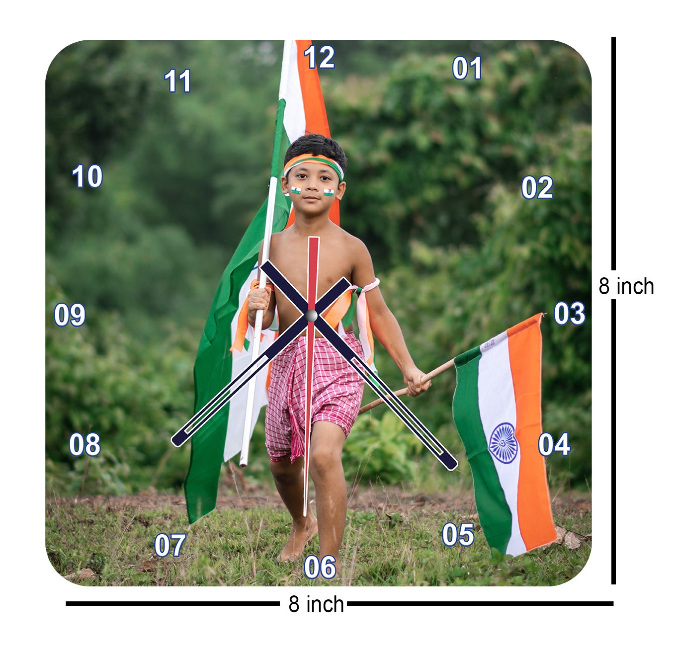 Tickle Joy - Personalized Acrylic Photo Wall Clock