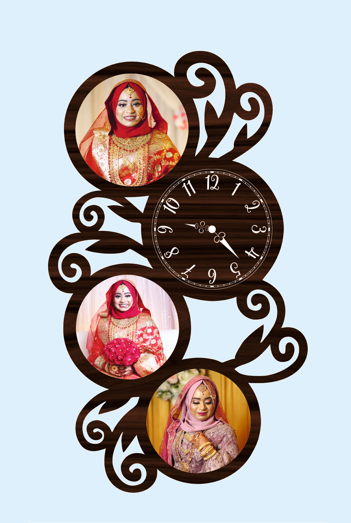 Palette Time - Personalized Acrylic Photo Wall Clock