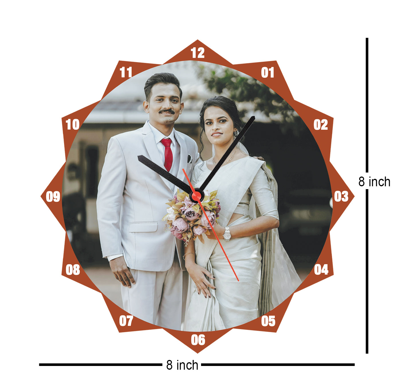 Prism Pop - Personalized Acrylic Photo Wall Clock