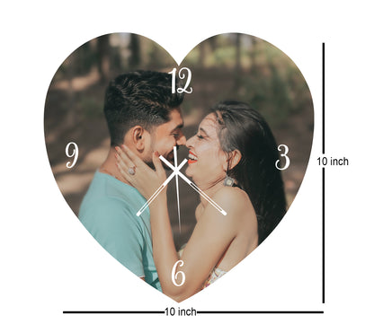 Heart line - Personalized Acrylic Photo Wall Clock