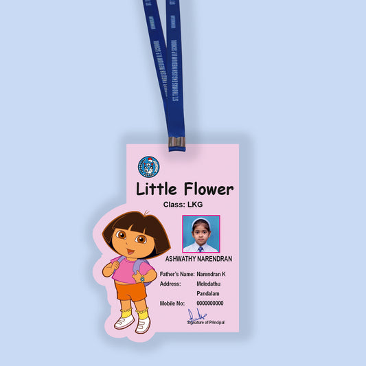 Custom Acrylic Kids ID Card with Cartoon & Cute Shapes