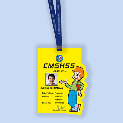 Custom Acrylic Kids ID Card with Cartoon & Cute Shapes