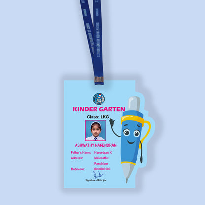 Custom Acrylic Kids ID Card with Cartoon & Cute Shapes