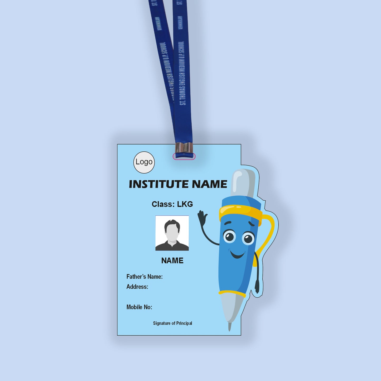 Custom Acrylic Kids ID Card with Cartoon & Cute Shapes