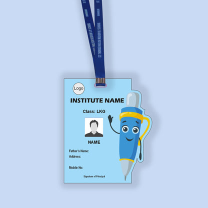 Custom Acrylic Kids ID Card with Cartoon & Cute Shapes