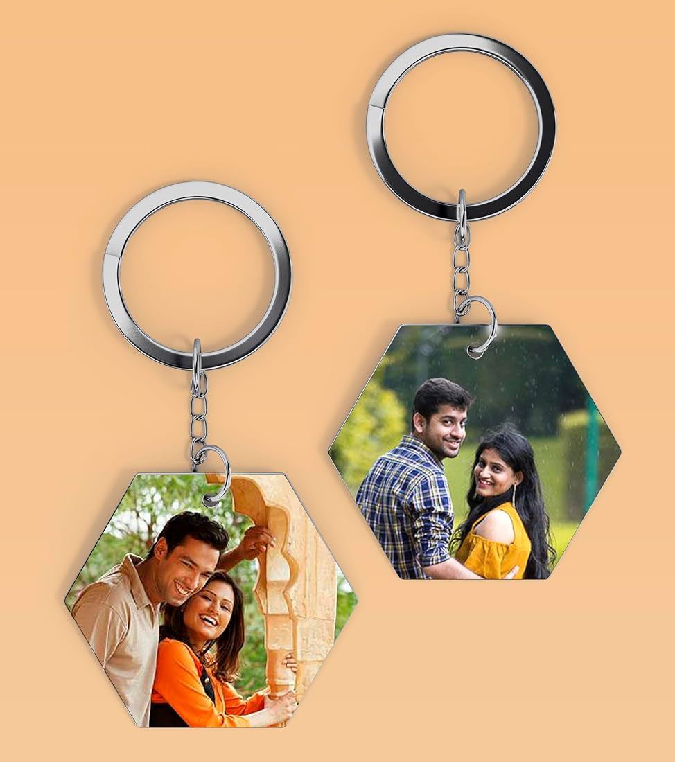2 Custom Keychains and 9 Polaroids
