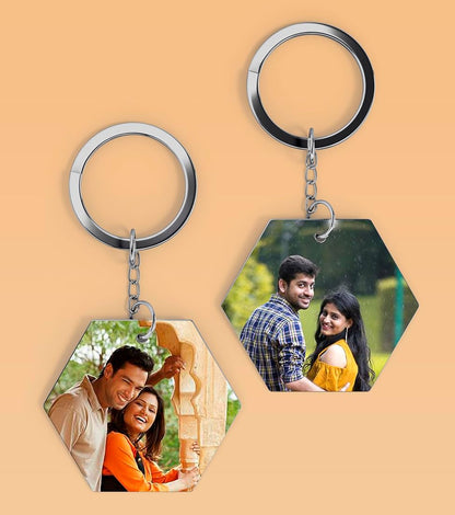 2 Custom Keychains and 9 Polaroids