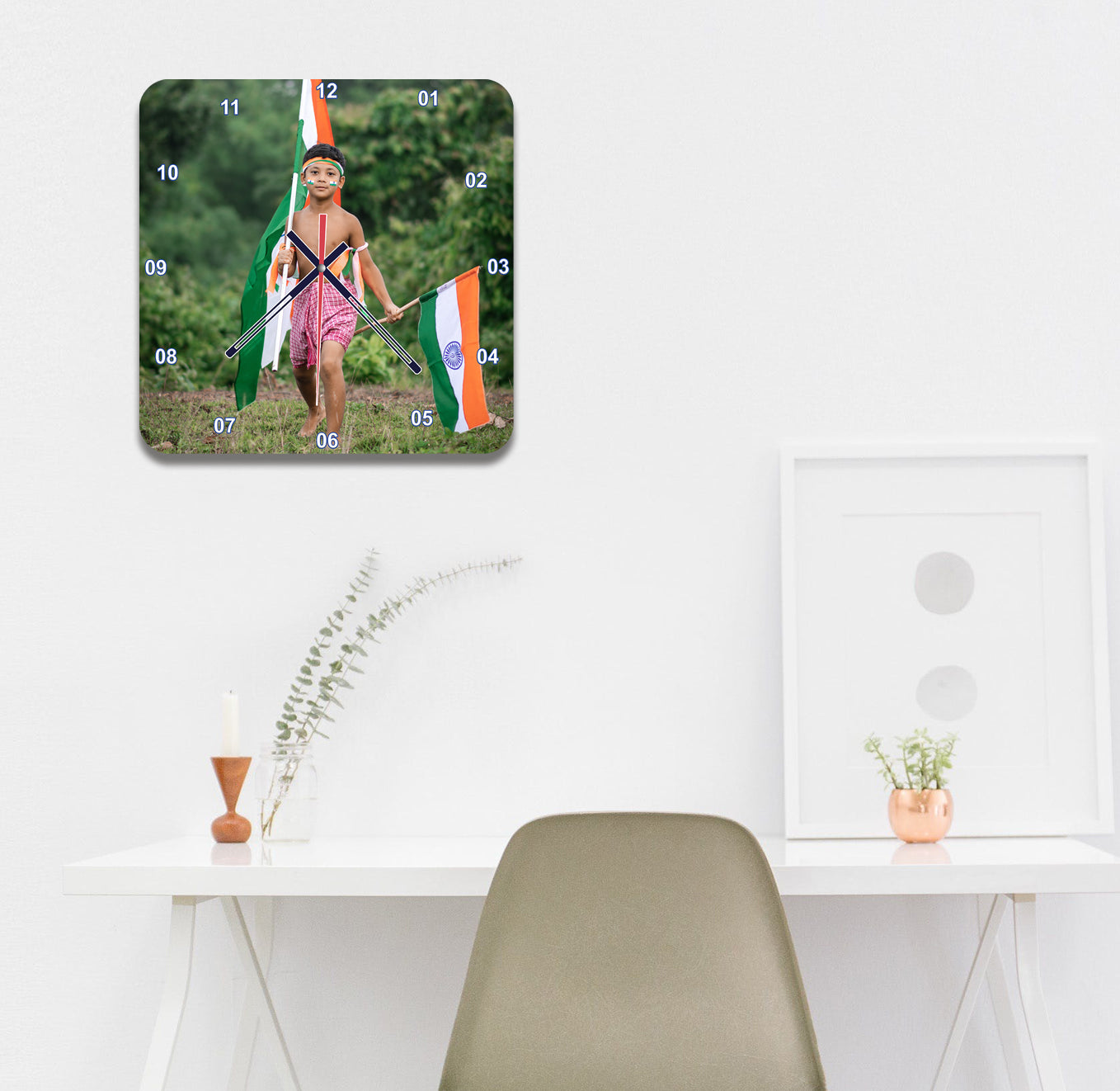 Tickle Joy - Personalized Acrylic Photo Wall Clock