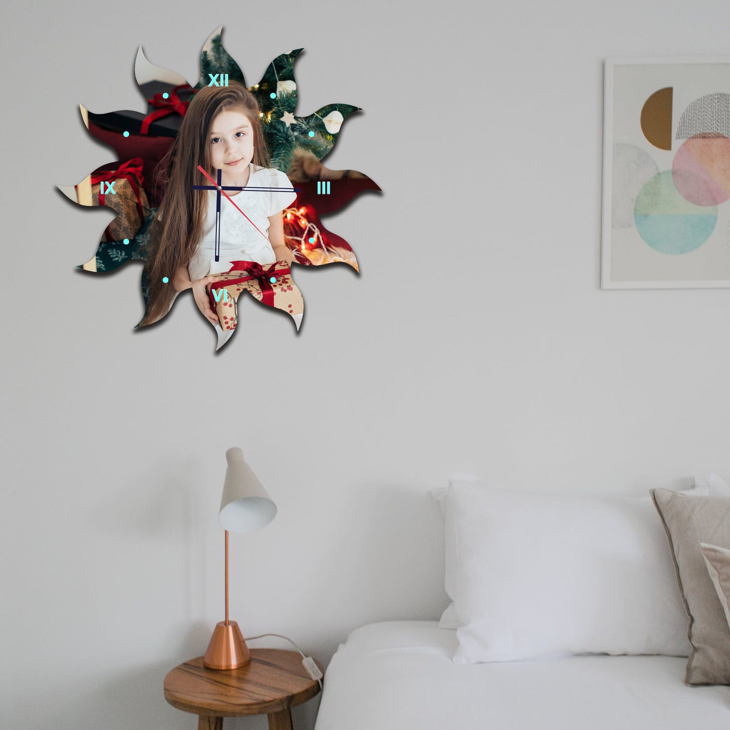 Sun Dew - Personalized Acrylic Photo Wall Clock