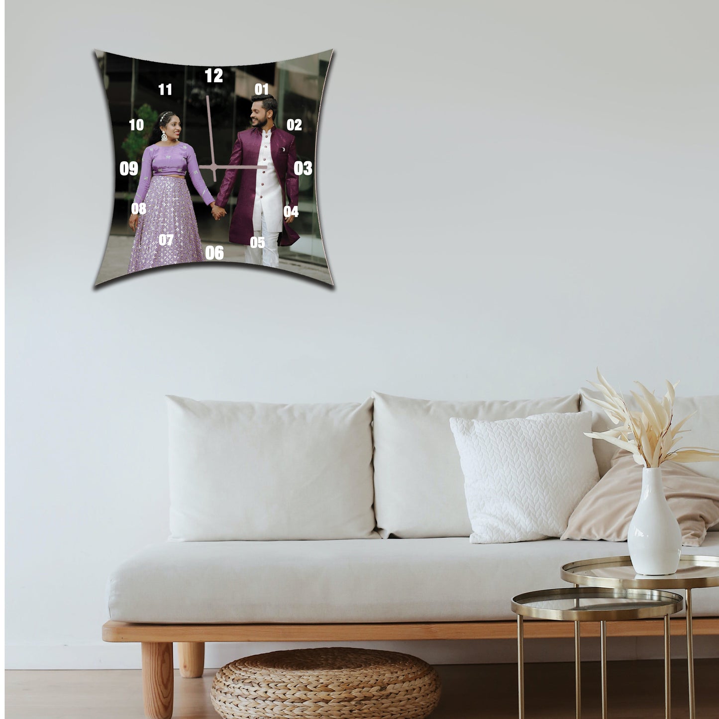 Spectrum Spin - Personalized Acrylic Photo Wall Clock