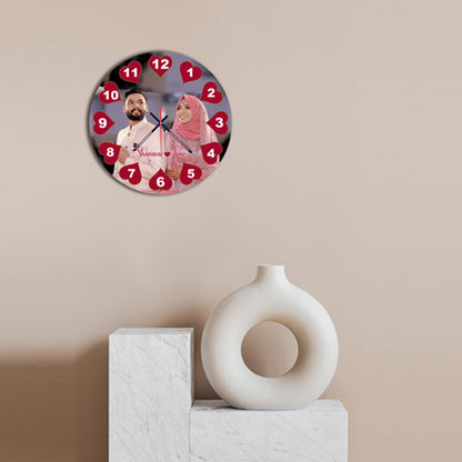 Amora - Personalized Acrylic Photo Wall Clock