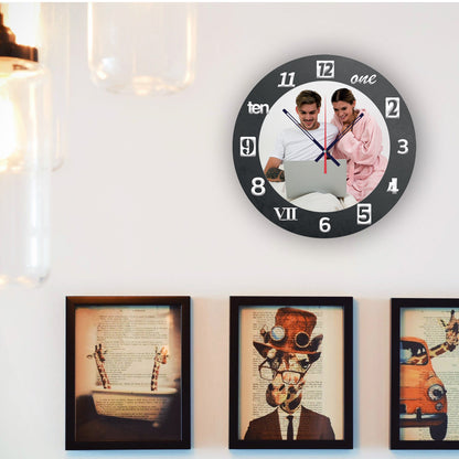 Zest Clock - Personalized Acrylic Photo Wall Clock
