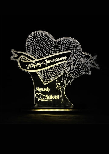 LED night lamp with Text - D2526