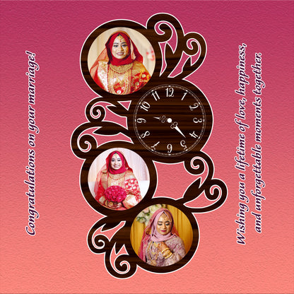 Palette Time - Personalized Acrylic Photo Wall Clock